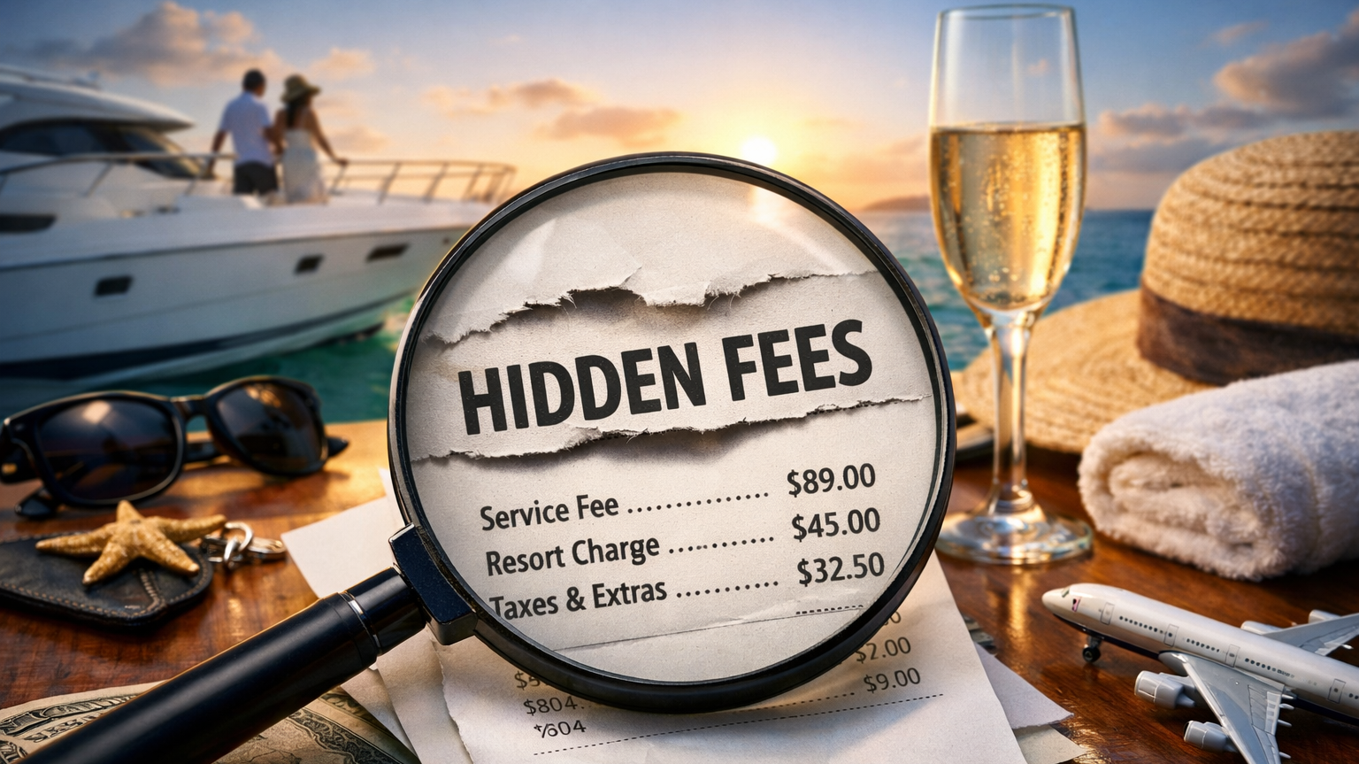 yacht charter hidden fees