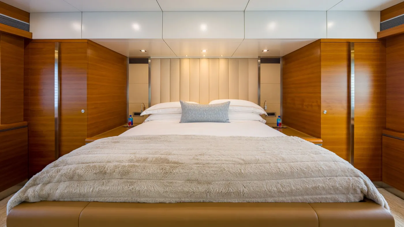 <p>On Deck Master King Stateroom</p>