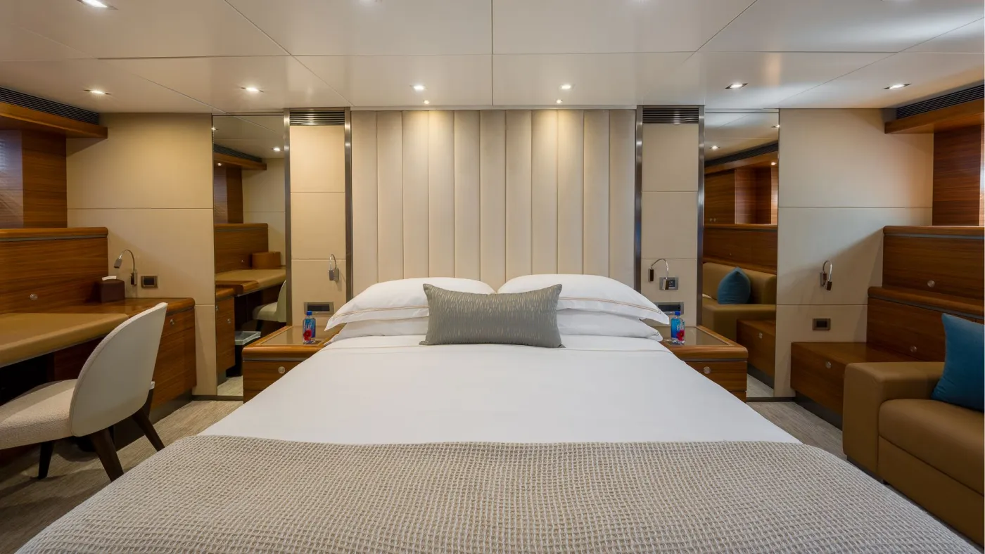 <p>VIP King Stateroom</p>