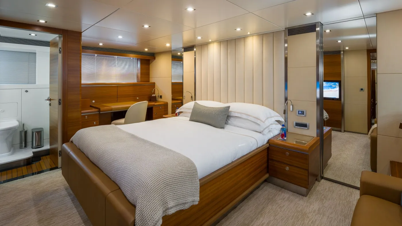 <p>VIP King Stateroom</p>