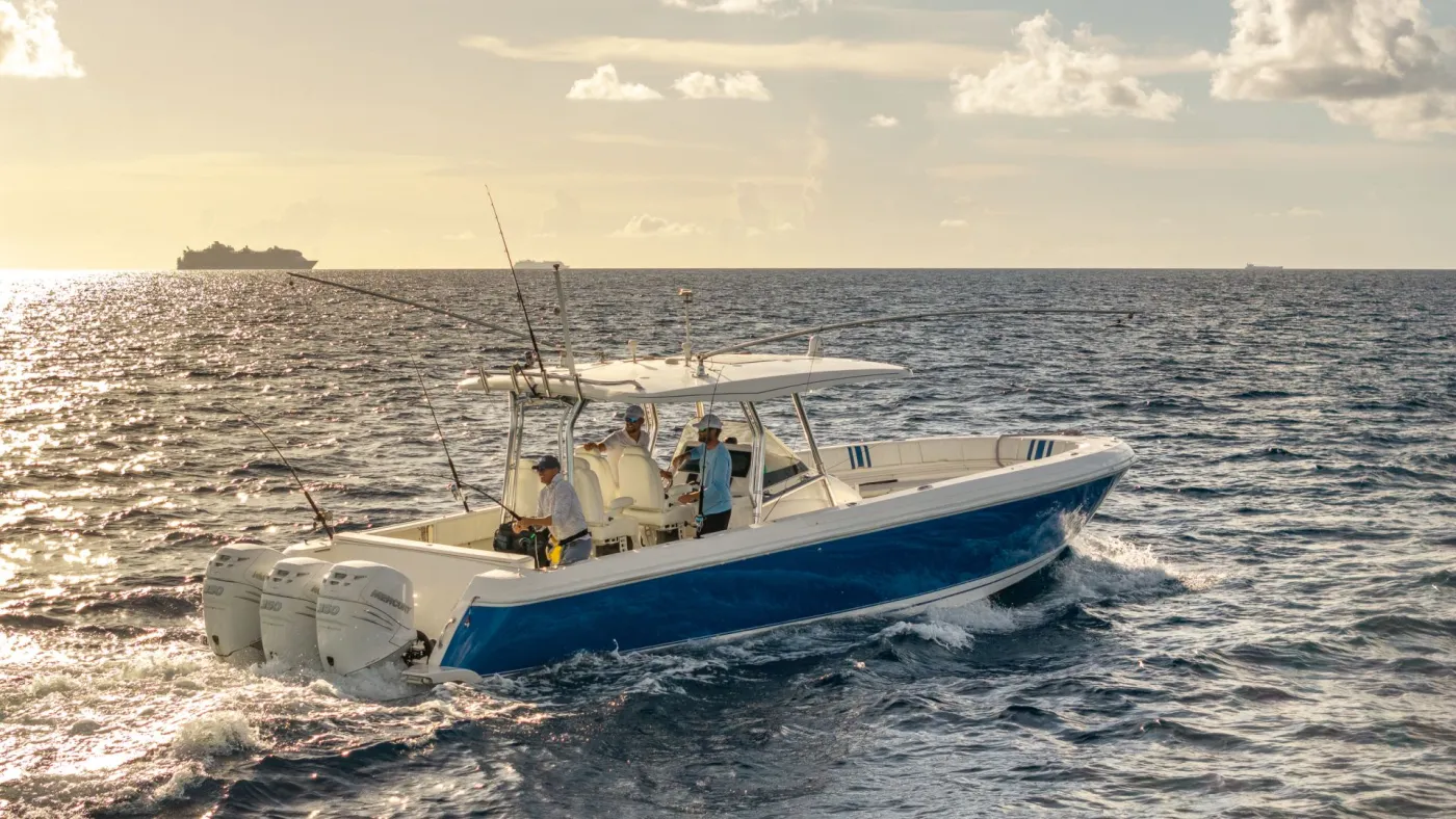 <p>43’ Intrepid Nomad chase tender for fishing</p>