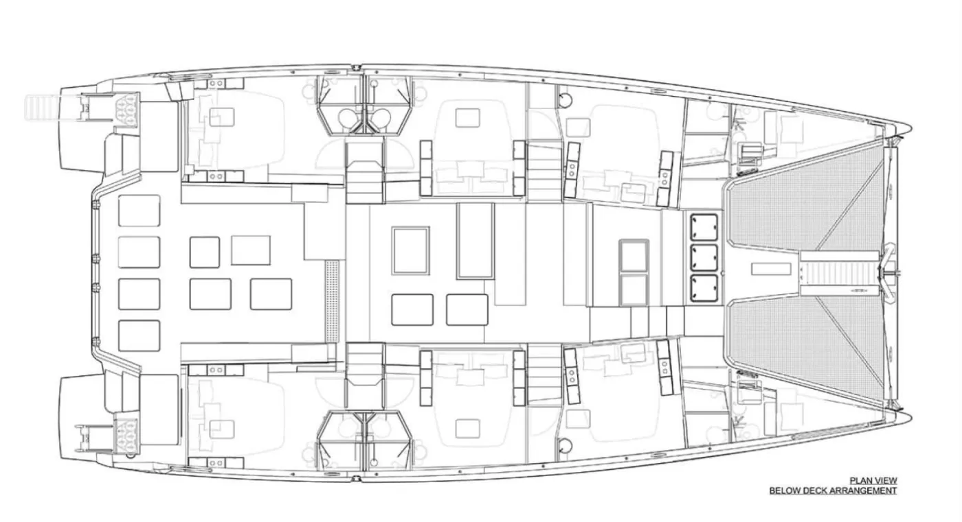 <p>Crew occupies both forepeak cabins.</p>