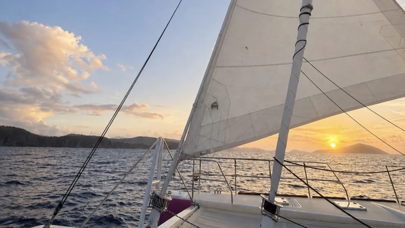 <p>Another blithe day of sailing</p>