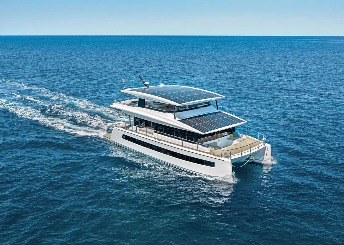 <p>Cruising under solar power</p>