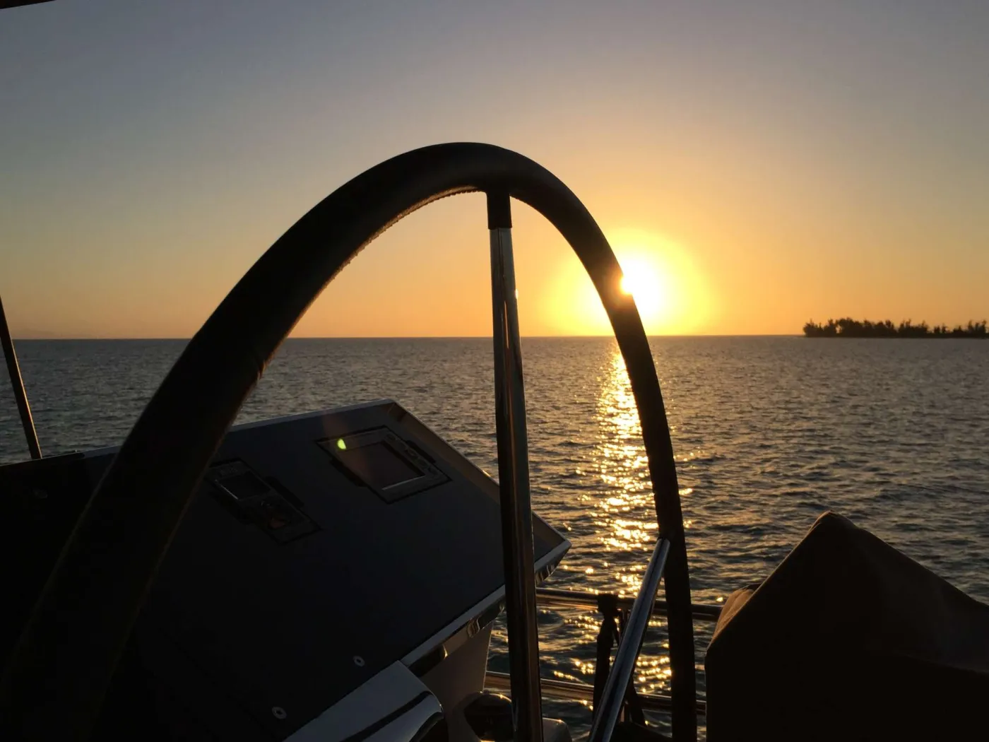 Sun sets Island of  Anegada Pomato Point