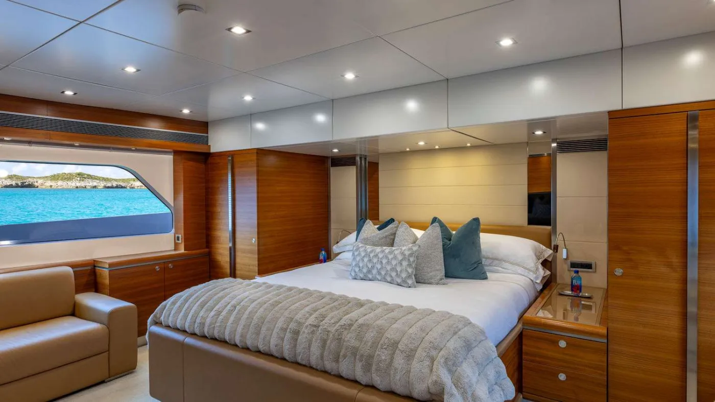 <p>On Deck Master King Stateroom</p>