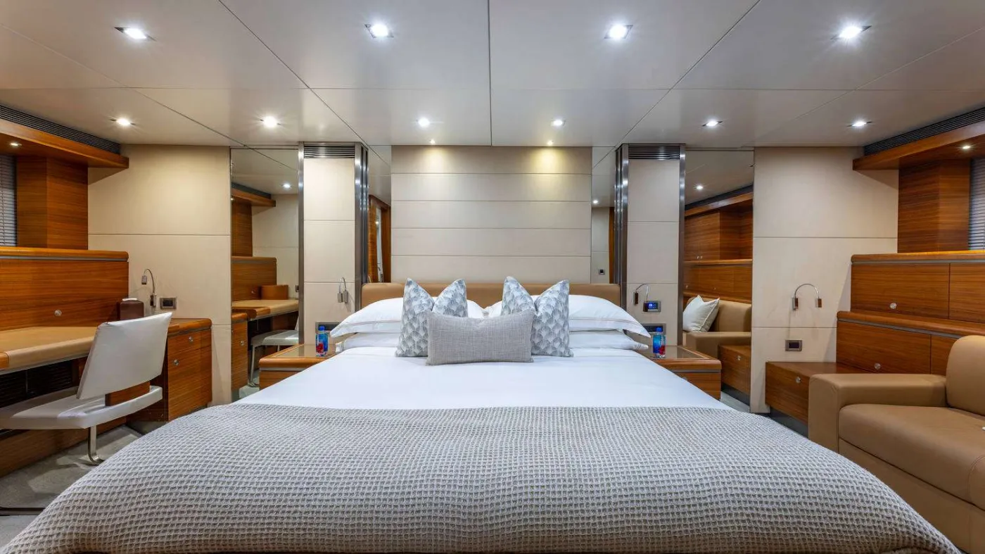 <p>VIP King Stateroom</p>