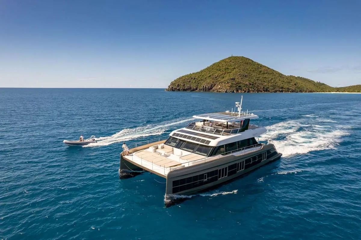 Launched in 2023, S&Oacute;L presents silent luxury and the future of sustainability and technology. SOL's expansive 80' x 39' design offers vast bow, cockpit, saloon and flybridge areas equal to yachts twice SOL's length. This ECO Sunreef collects the sun to drive its electric motors for clean power yachting. Carefully selected materials, systems and practices place people and planet first. The finest cuisine choices include fully planted-based cruises, or the finest of any culinary preferences.

S&Oacute;L&rsquo;s social spaces feature comfortable seating areas crafted from natural materials. Wraparound windows frame the light and airy main salon for ocean-view panoramas, which continue in the flybridge above. S&Oacute;L&rsquo;s interior blends seamlessly with the outside through aft glass doors that open to an extensive indoor-outdoor living space.

An amazing crew of four (4) to make your charter experience a memorable one.

https://solyachtcharter.com/