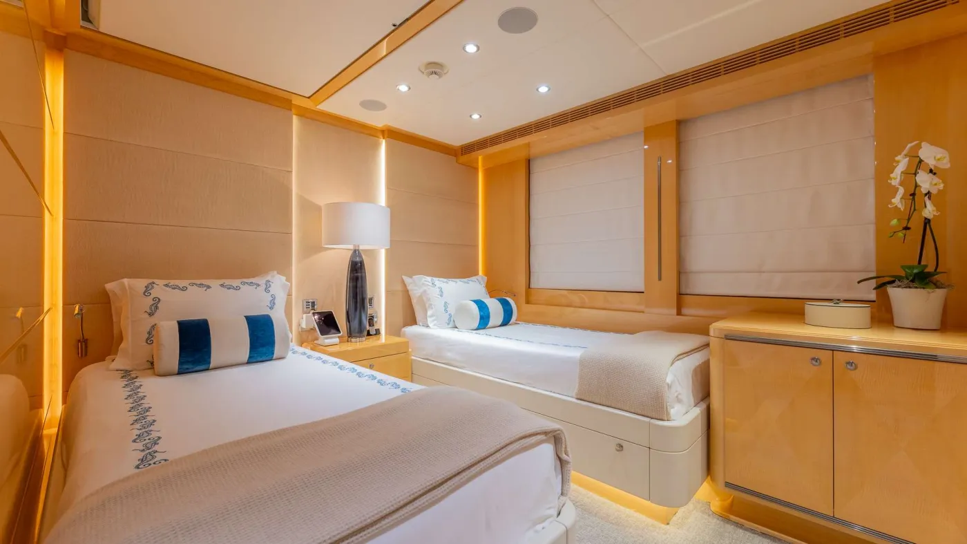 <p>Twin Guest Stateroom (port)</p>