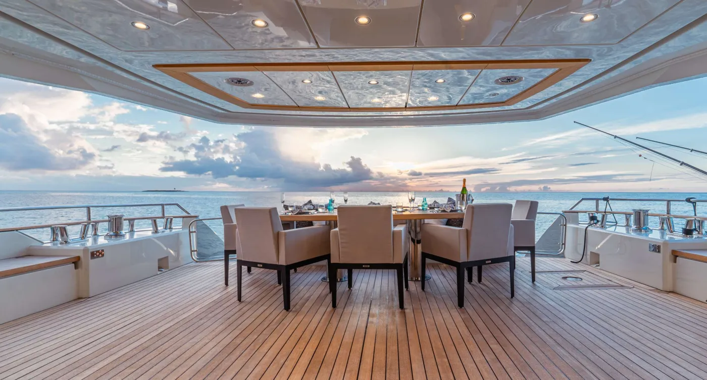 <p>Aft Deck Dining</p>
