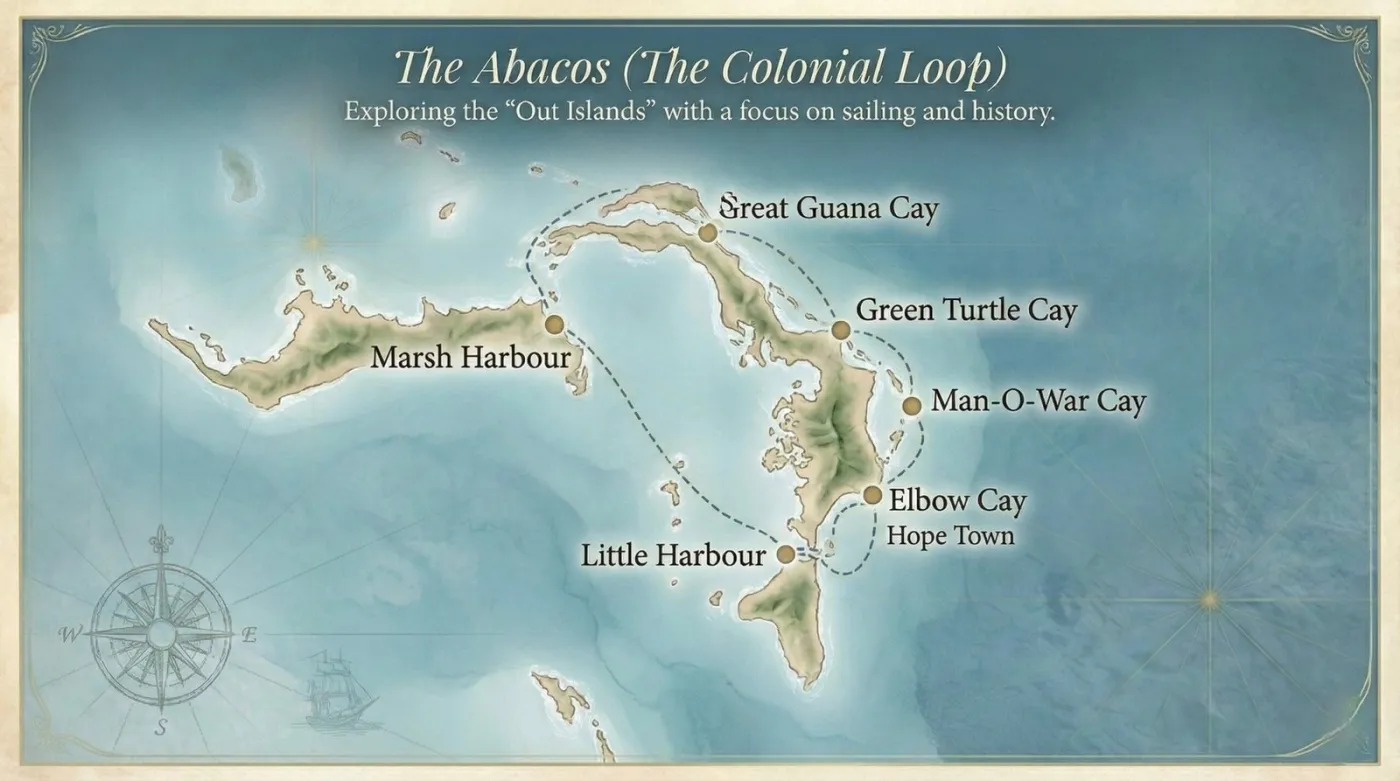 Bahamas_Colonial_Loop_Itinerary_Map