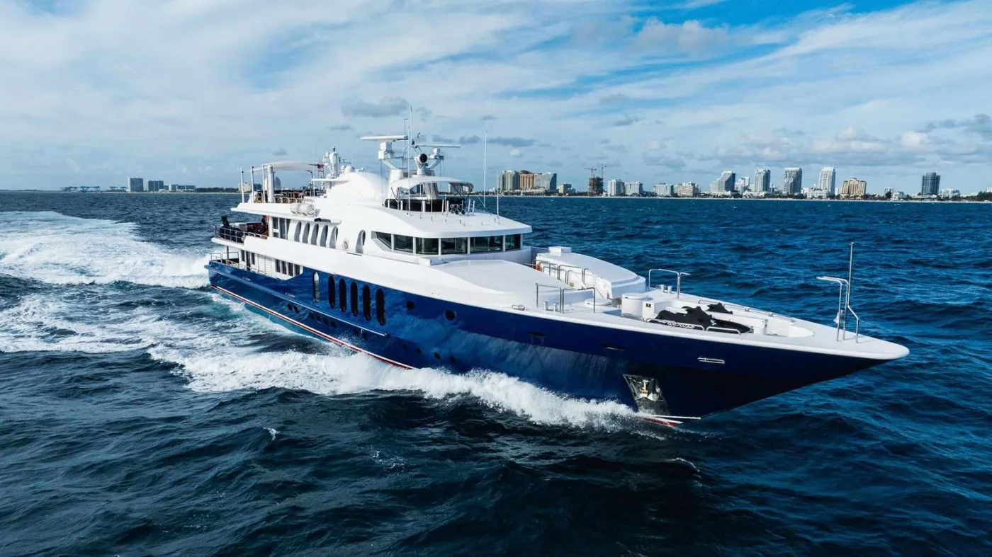 <p>The iconic luxury superyacht feeling aboard YCM FIFTY, a striking 165′ (50m) Oceanfast motor yacht, design with a full modern refit. Perfectly suited for a Virgin Islands & Mediterranean charter.</p>
<p>Master Suite: Full-beam master with ensuite.<br />
Two VIP Cabins: Stylish King beds with ensuite.<br />
Two Guests Cabins: Comfortable Queens + Singles, each with ensuite.<br />
6th Cabin on Main Deck: with a queen bed with ensuite (wheelchair accessible)</p>
<p>Accommodations: YCM FIFTY can Host 12 Guests over night and 14 Guests over night at dock!</p>
<p>Tender and Toys: 20′ Tender | 2 x Jet-Skis | 2 x Seabobs | Snorkel gear | Paddle boards | Aquabana | Water skis | Wake board | Slide | Fishing equipment.</p>
<p>Amenities: On deck large jacuzzi | Marine Starlink | Bluetooth stereo | Exterior & Interior bar | Stabilizers.</p>
<p>Crew On Board (9): Captain, Chef, x4 Deck Hand, x2 Stewardesses, Engineer.</p>
<p>YCM FIFTY is Available at:<br />
The Caribbean – Base at St. Martin (USVI/BVI/leeward islands) during the winter season.<br />
The Mediterranean – Base at Mallorca (Spain/Italy/South of France/Ibiza) during the summer season,</p>