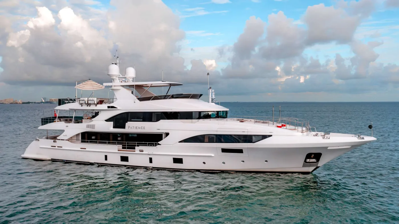 <p>A member of the timeless Benetti Classic Supreme series, the 132′ motor yacht PATIENCE showcases all that Benetti has to offer. Designed by famous naval architect Stefano Righini, M/Y PATIENCE exhibits everything you would expect from Benetti and Righini: luxury and Italian design excellence. </p>
<p>She was built in 2012 and underwent a major engine room refit in 2020 and interior refit in 2022. PATIENCE recently received a refit in winter/spring 2024 that included an AV system upgrade including Starlink, an interior revamp by Patrick Knowles, new linen in all guest cabins, VIP cabins have been upgraded with king beds, gym has been converted into a cabin with a queen bed, and new galley equipment and cabinetry. A 2018 Sea-Vee 390Z has been added along with 2 Seabobs and a Lift Efoil. </p>
<p>The master is forward and features all the luxuries you could want, including a private office, foldout private balcony, walk-in closet, and a large ensuite with a soaking tub and separate shower. Four guest cabins are below deck and are comprised of two double cabins and two twin cabins, all with their own ensuite. </p>
<p>She is the perfect platform for entertaining and relaxing, with expansive exterior space and two on-deck Jacuzzis – one on the sun deck and one at the bow, which is unheard of for a yacht of this size. With multiple areas for formal and informal dining, sunbathing and relaxing, or having drinks with close friends, the possibilities are endless on PATIENCE with her versatile layout. </p>
<p>PATIENCE comfortably cruises at 12 knots, reaching a maximum speed of 15 knots with a range of 3,500nm at 10 knots. She is also equipped with zero-speed Naiad stabilization at anchor and underway for extra comfort while at sea. </p>