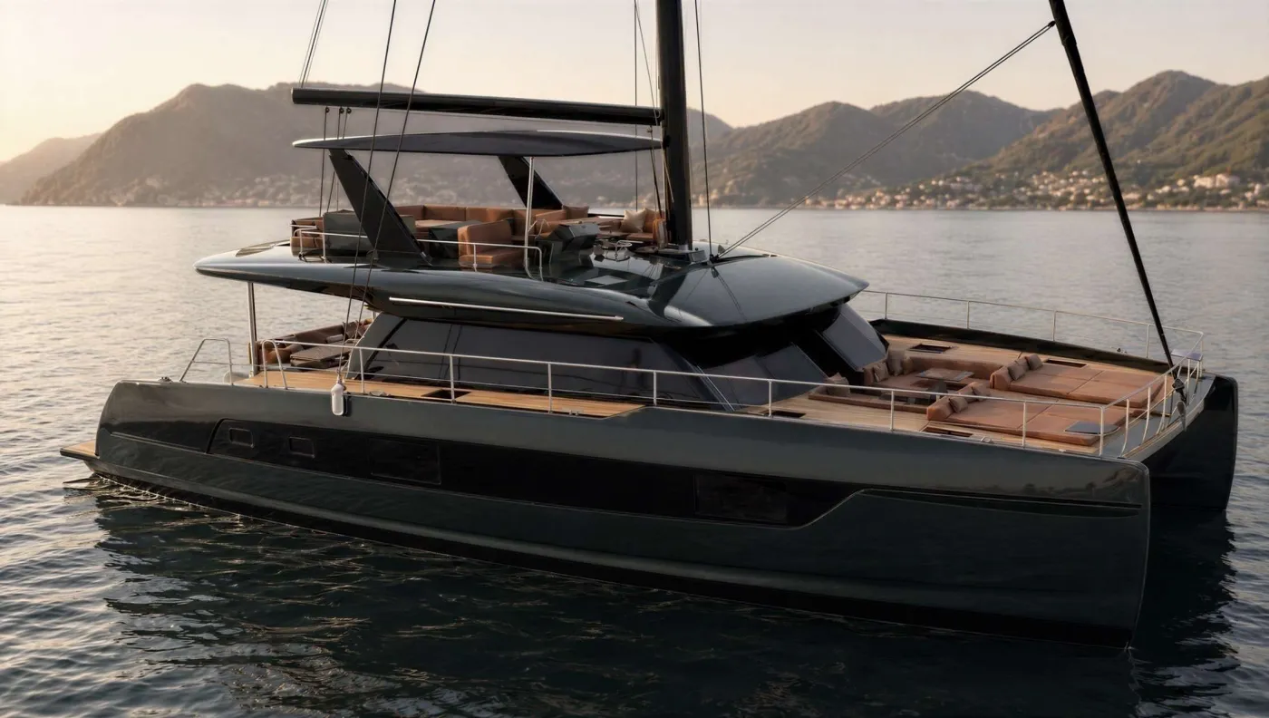 <p>Embark on a journey to discover the remarkable capabilities of the newly unveiled sailing catamaran, SV60. Meticulously crafted by the esteemed British designer Bill Dixson in collaboration with Heysea’s accomplished superyacht design team, this exceptional vessel epitomizes multifunctionality. Seamlessly integrating elements of business, leisure, family, entertainment, sailing, sports, chartering, and tourism, it creates a truly multifaceted experience.</p>
<p>On the foredeck, the substitution of traditional wide-net trampolines with a sunbathing pad offers a dedicated space for relaxation and leisure, providing families and guests with a serene retreat amidst the waves. This enhancement combines comfort and style, elevating the sailing experience to unparalleled levels of enjoyment.</p>
<p>Crafted with a harmonious blend of comfort and practicality, the aft deck of SV60 features a welcoming sofa and table arrangement, creating an ideal setting for guests to relax and socialize while enjoying the sea breeze. Complementing this inviting space is the hydraulic swim platform, which enhances versatility by effortlessly transforming from a sprawling outdoor area, ideal for entertainment, to a convenient diving platform tailored for water enthusiasts.</p>
<p>Experience the innovative design of the SV60, where the flybridge offers an elevated vantage point for your enjoyment. Indulge in a delightful barbecue with your families and friends while relishing the grandeur of the open blue skies from the sun cushions, all while sipping on a refreshing drink. This sailing catamaran sets a new standard, seamlessly blending luxury, comfort, and functionality to redefine the possibilities of your sailing experience. Step into the elegant sanctuary of the Seaview 59’s salon on the main deck, where natural light streams in through expansive glass windows, illuminating the space from every angle. With dual doors at the front and rear, the salon beckons guests to seamlessly transition between the captivating vistas of the sea on both the foredeck and aft deck. Embark on a journey of enchantment and exploration amidst the boundless beauty of the ocean. Upon setting foot on lower deck, you’ll be pleasantly surprised by the spaciousness, as SV60 provides 30% more living space than yachts of a similar size. The lower deck boasts six cabins, each equipped with en-suite bathrooms plus 2 single forepeaks, allowing not just solo journeys but collaborative adventures with your friends and family.</p>
<p>State-of-the-art green technology innovation is at the forefront of the SV60 boasting 1722kw of solar power, 58kw of Lithium-Ion batteries, large 12v alternators on the engines, and highly efficient air conditioning that can operate overnight off of batteries alone, rendering the generator to a redundant backup system and ensuring quiet comfortable travels.</p>