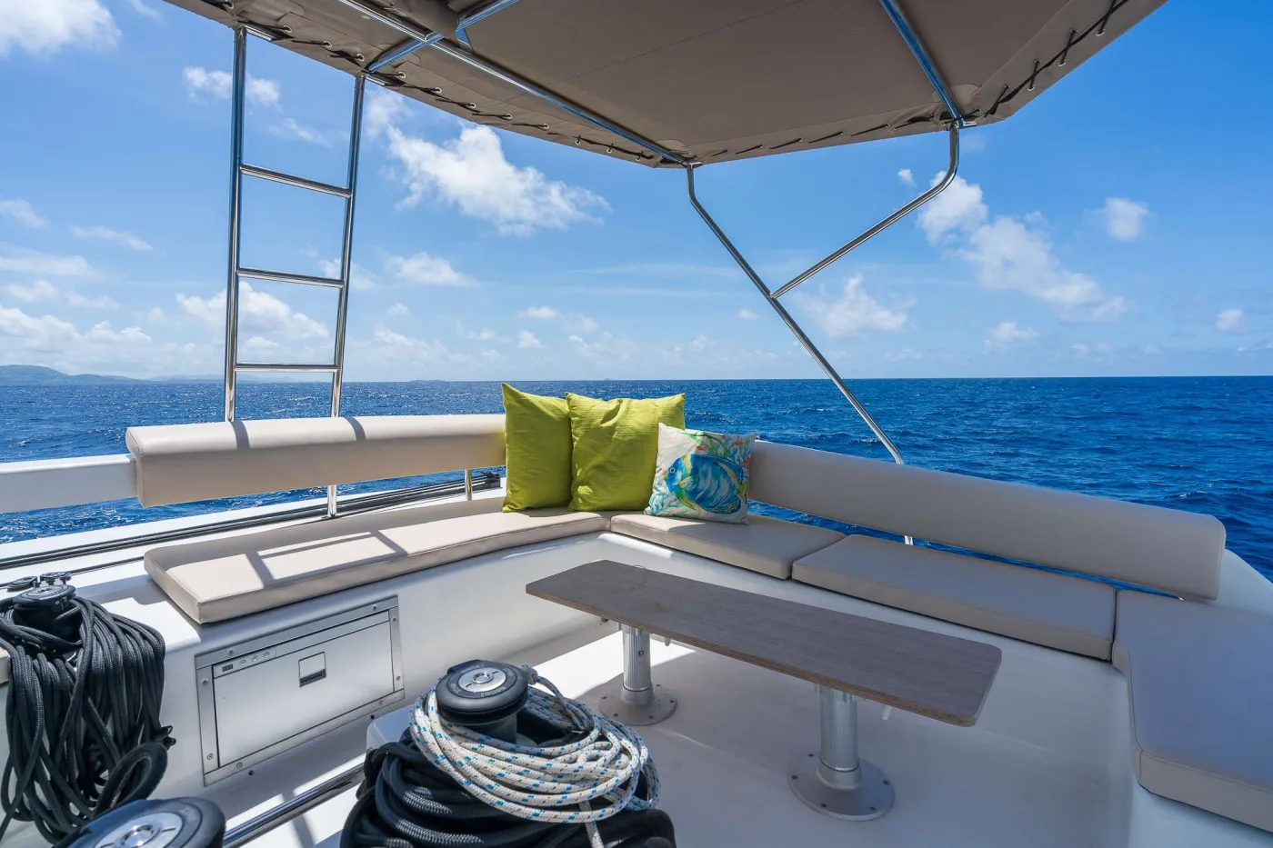 <p>Foredeck lounge area</p>