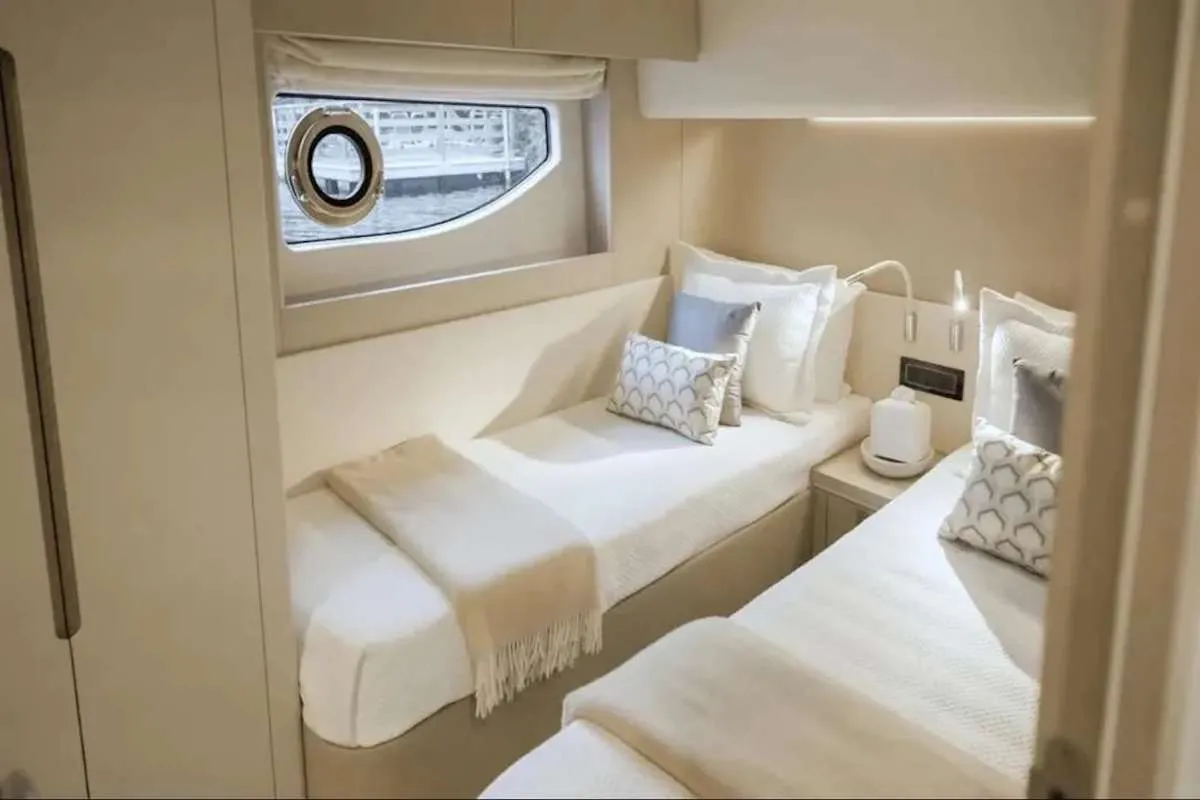 <p>Twin bedroom view</p>